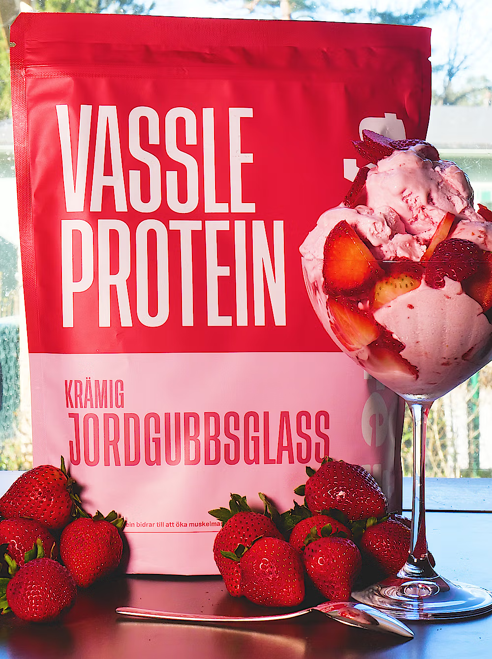 Vassle Krämig Jordgubbsglass