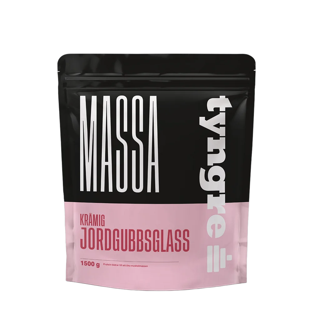 Massa Krämig Jordgubbsglass