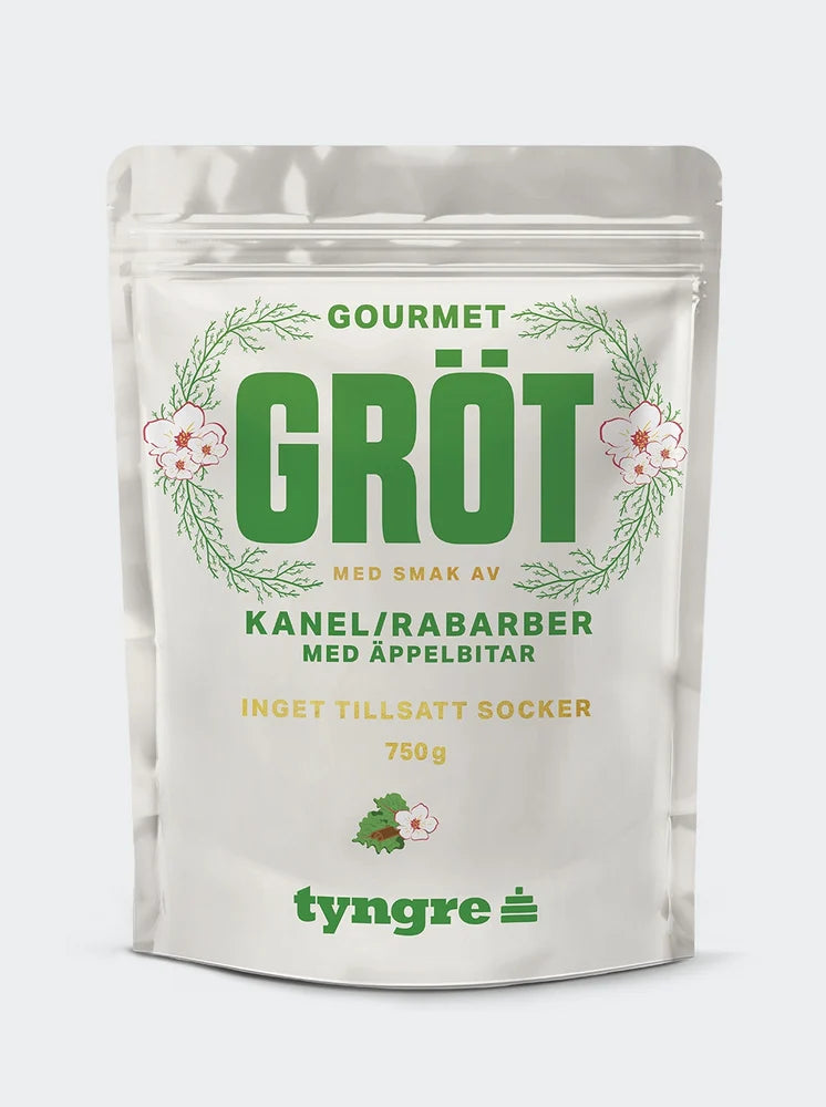 Gourmetgröt Kanel/Rabarber Med Äppelbitar